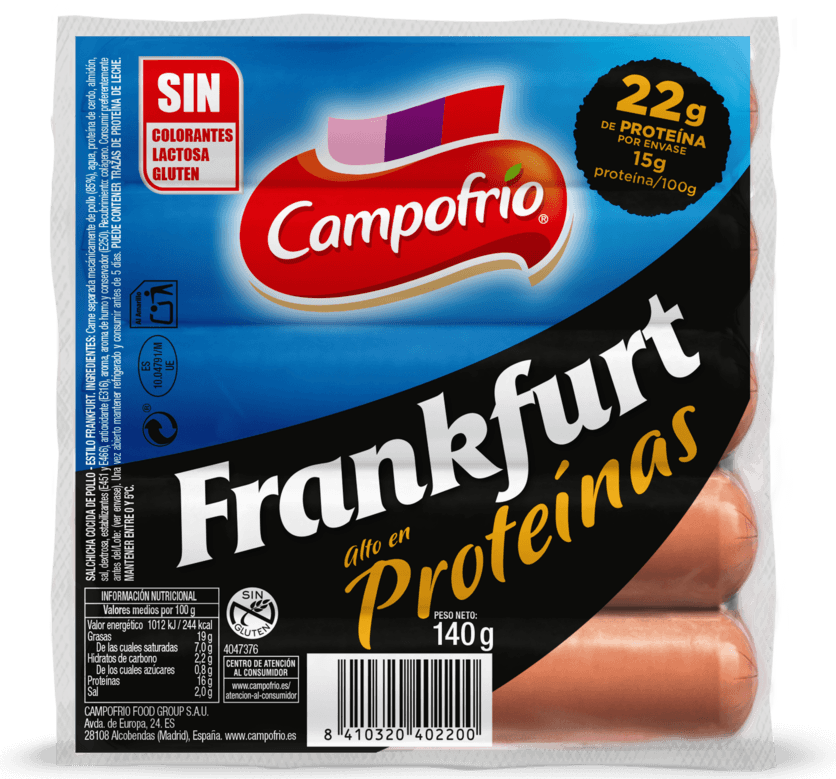 Campofrío lanza sus nuevas salchichas “Frankfurt Pro” con alto contenido proteico
