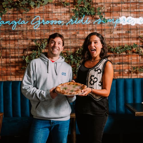 La Grossísima di Paula Amor. Una pizza ideada por una de sus mejores clientas