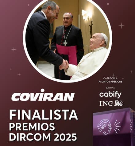 El encuentro de Covirán con el Papa en el Vaticano, candidato al mejor trabajo de Asuntos Públicos del año