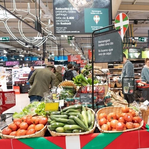 Las compras de EROSKI a proveedores comerciales del País Vasco ascienden a más de 494 millones de euros en 2024