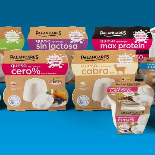 PALANCARES ALIMENTACIÓN renueva la imagen de su gama de queso tipo Burgos haciéndola más moderna y atractiva para el consumidor