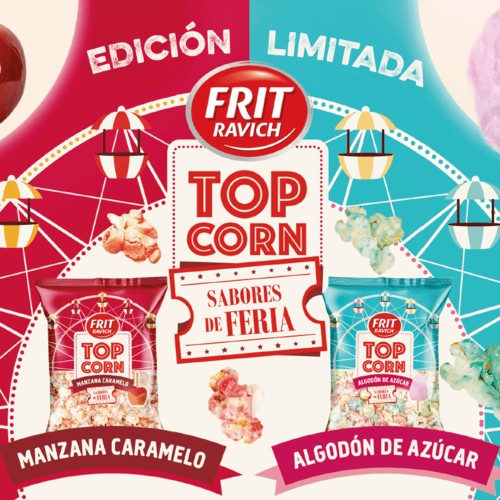 Frit Ravich lanza Top Corn Sabores de Feria, una edición limitada de Palomitas dulces