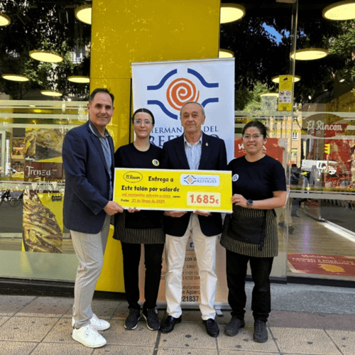 El Rincón entrega 1.685 € a la Hermandad del Refugio de Zaragoza gracias a una campaña solidaria
