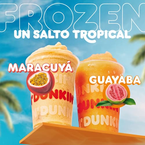 Dunkin' presenta su nueva gama Tropical Frozen