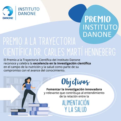 Abierta la convocatoria para el Premio 2025 a la Trayectoria Científica Dr. Carles Martí Henneberg del Instituto Danone