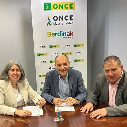 EROSKI y la ONCE Euskadi ratifican su compromiso con la inclusión social de personas con discapacidad visual
