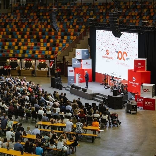 Acto multitudinario de Transgourmet Ibérica en Tarragona para celebrar su centenario y reafirmar su liderazgo en la distribución