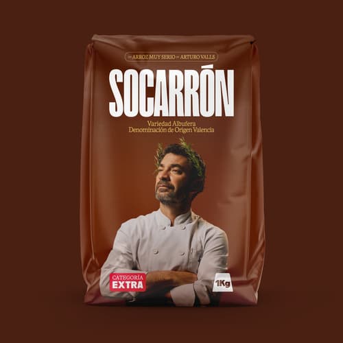 ‘Socarrón’: así es la nueva marca de arroz de Arturo Valls