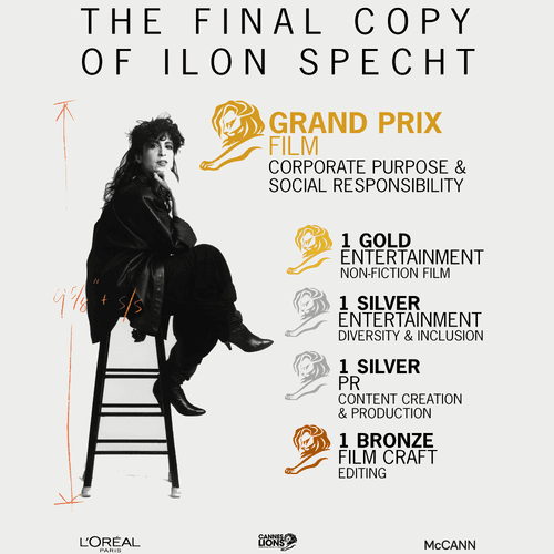 El documental de L'Oréal Paris gana el Gran Premio de Cine en Cannes Lions 2025