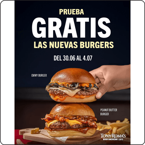 Tony Roma’s celebra el 4 de julio con más de 4.000 burgers gratis