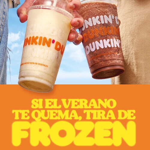 Nueva campaña de Dunkin: “Si el verano te quema, tira de Frozen”