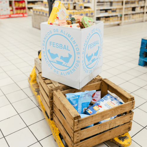 Alcampo ha donado en un año productos a bancos de alimentos por valor de 1,69 millones de euros