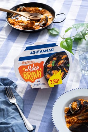 Aguinamar® lanza sus nuevos Mejillones en Salsa Brava, ideales para estas navidades