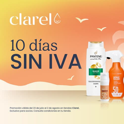Clarel elimina el IVA en cerca de 1.000 tiendas para poner la belleza y el cuidado personal al alcance de todos
