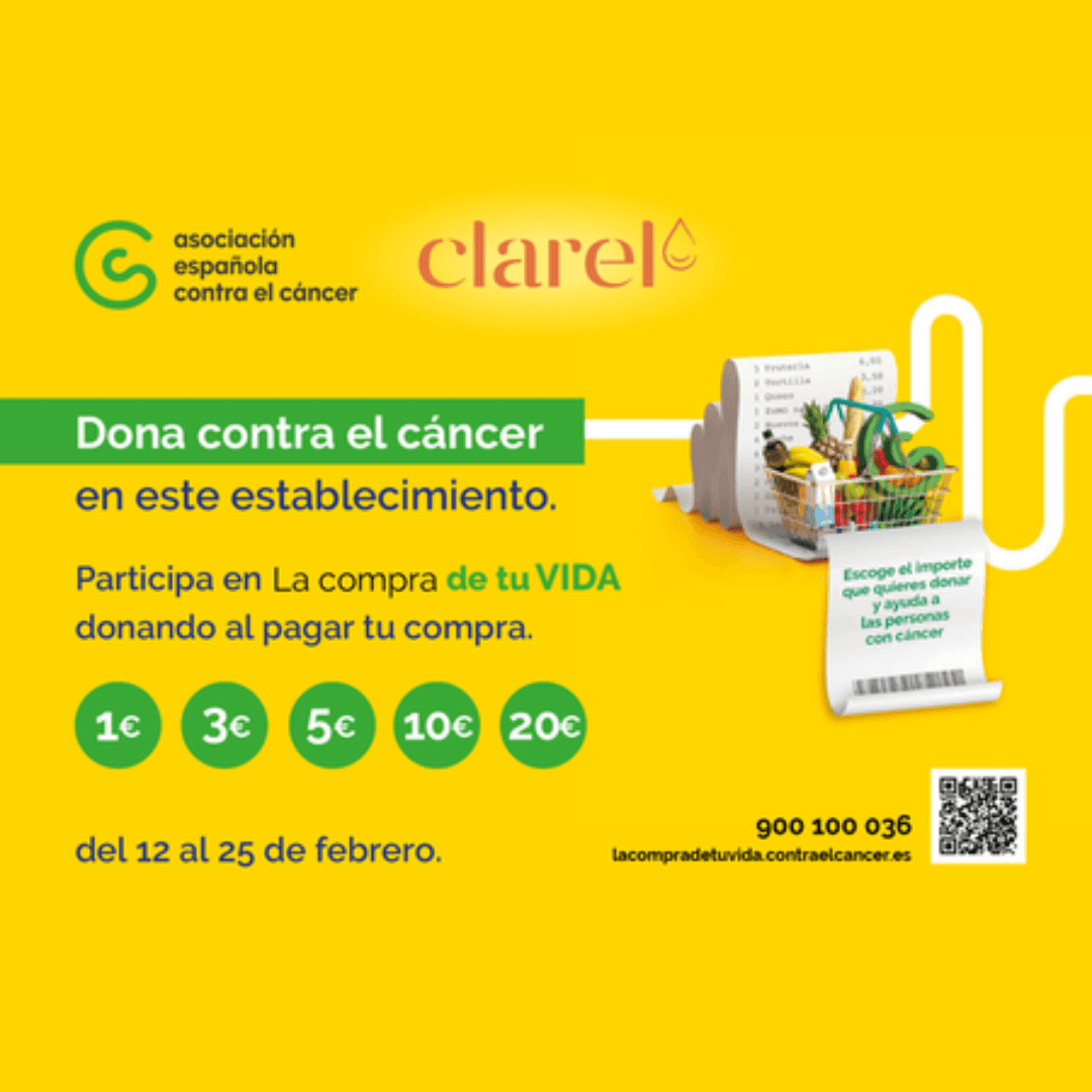 'La Compra de tu Vida' llega a las cerca de 1000 tiendas Clarel en apoyo a la investigación contra el cáncer