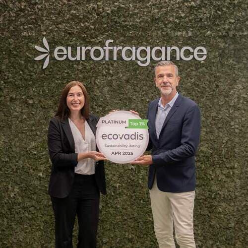 Eurofragance obtiene la medalla Platinum de EcoVadis y refuerza su compromiso con la sostenibilidad