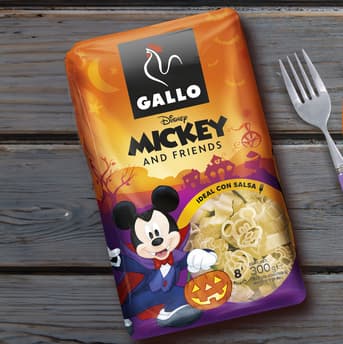 Gallo revoluciona este Halloween con su nueva pasta terroríficamente sabrosa de Mickey Mouse