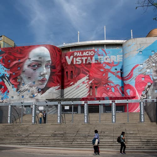 Mahou San Miguel impulsa la realización del mural más grande de Madrid en el Palacio Vistalegre