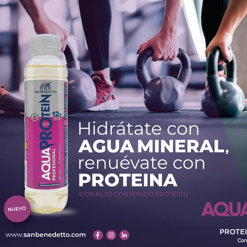 San Benedetto revoluciona el mercado de las aguas funcionales con AquaProtein. Proteína lista para beber
