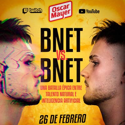 El campeón mundial de freestyle BNET reaparece de la mano de Oscar Mayer® para competir frente a una IA entrenada por él mismo