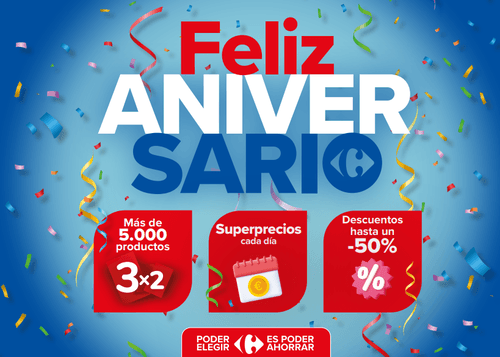 Carrefour celebra su aniversario con una dinámica promocional sin precedentes