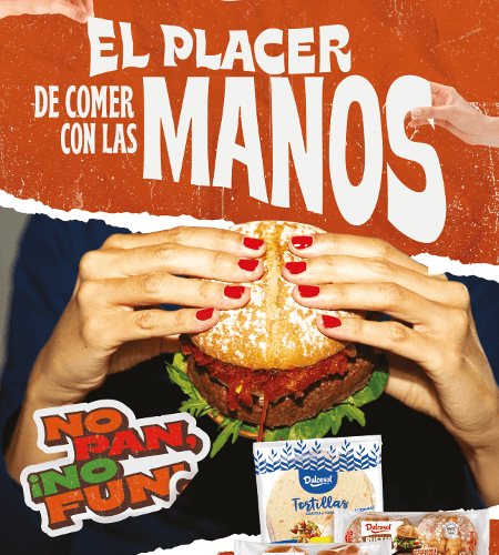 Dulcesol reivindica el placer de comer con las manos con su campaña "No pan, no fun"