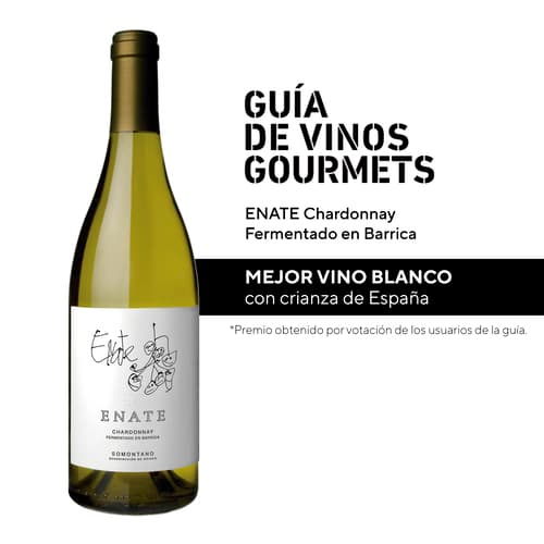 ENATE Chardonnay Fermentado en Barrica, mejor blanco con crianza en los Premios Guía Vinos Gourmets 2026