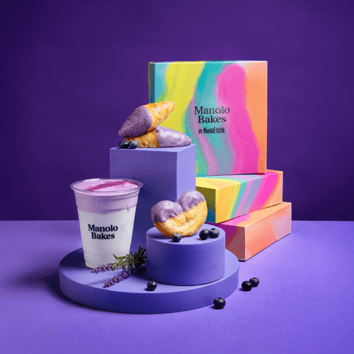 Manolo Bakes y María Escoté tiñen de color la vuelta a la rutina: nuevo Manolito Berry Violet en un packaging exclusivo