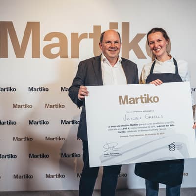 Victorial Graells, de Barcelona, y alumna de Basque Culinary Center, ganadora del Reto Martiko 2025