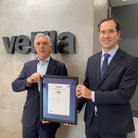AENOR entrega a Velilla Group la certificación ISO 14006 en gestión del ecodiseño