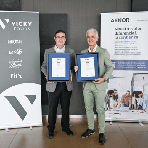 Vicky Foods obtiene la certificación en la norma ISO 56001, destacándose como líder en innovación en el sector alimentario español