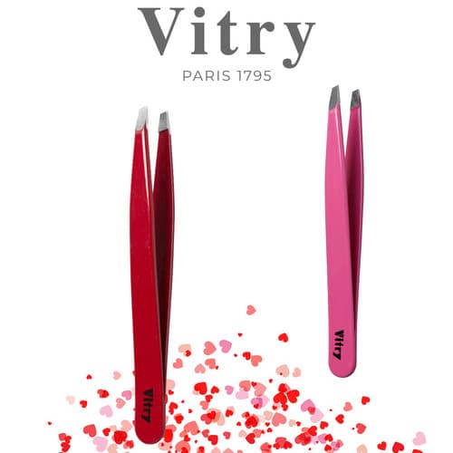 ¿Rosa o rojo? Luce unas cejas perfectas este San Valentín con las pinzas de Vitry bañadas en los tonos más románticos