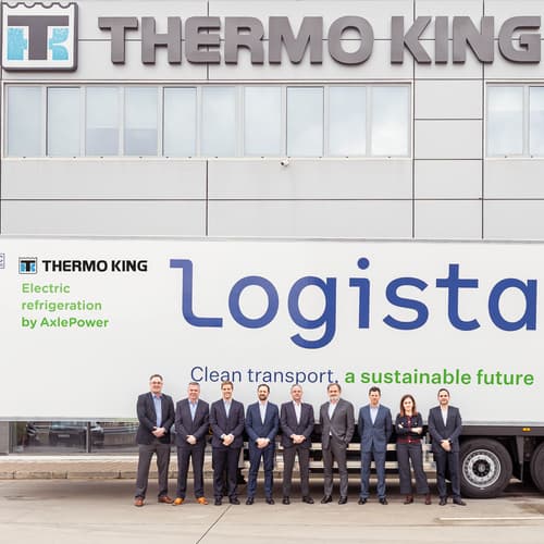 Logista avanza hacia operaciones sostenibles con un sistema de refrigeración de remolques eléctrico y auto-recargable de Thermo King