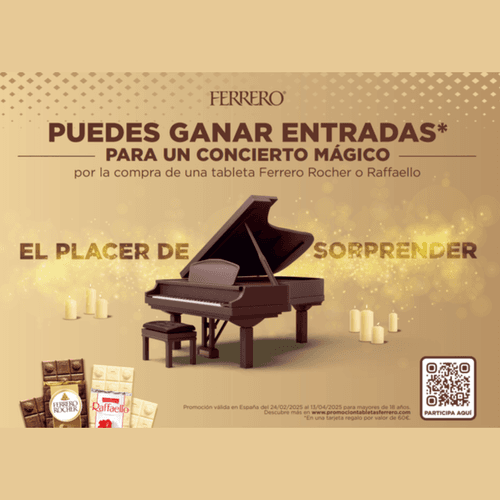 Deja que Ferrero sorprenda a tus sentidos con la nueva promoción de sus Tabletas Ferrero Rocher y Raffaello