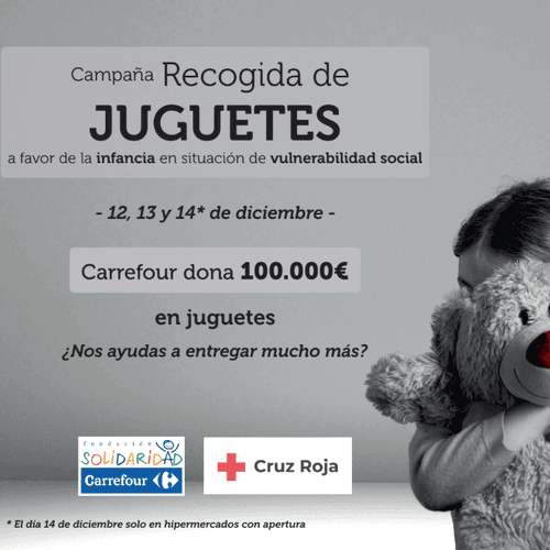 Carrefour arranca la campaña ”DUENDES” en beneficio de la infancia en riesgo de exclusión social con una donación directa a Cruz Roja de 100.000 euros en juguetes