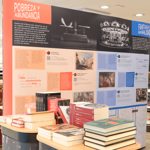 El Corte Inglés acoge en Madrid la exposición El mapa del Londres literario europeo de la Embajada Británica