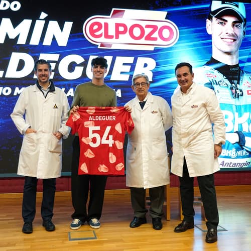 El piloto Fermín Aldeguer, nuevo embajador de eLPOZO Alimentación
