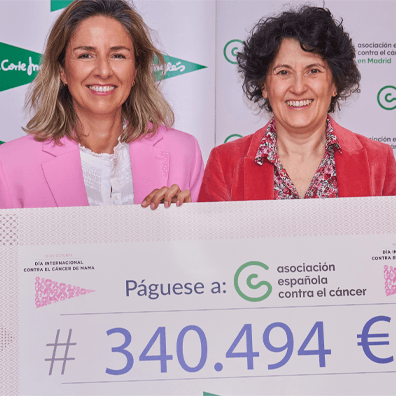 El Corte Inglés aporta 340.494 euros para investigar contra el cáncer de mama