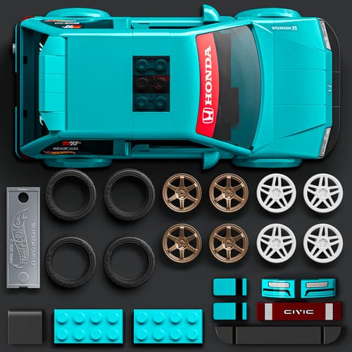 Mattel Brick Shop™ y Hot Wheels® amplían su catálogo y presentan dos sets de colección icónicos de Honda