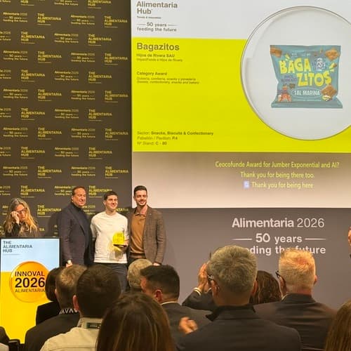 El innovador snack “Bagazitos”, impulsado por Corporación Hijos de Rivera, se hace con 3 galardones en los Premios Innoval 2026