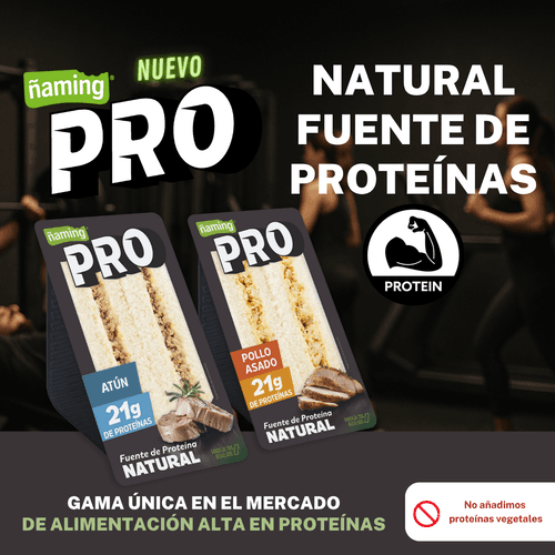 Ñaming PRO, la primera gama de sándwiches altos en proteína del mercado