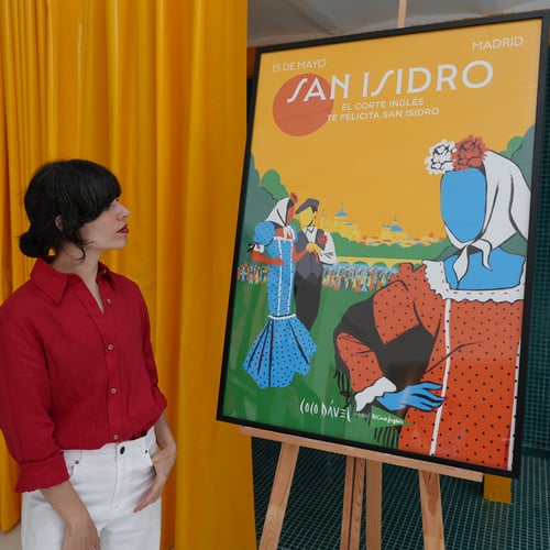 El Corte Inglés felicita San Isidro con una ilustración exclusiva de la artista madrileña Coco Dávez