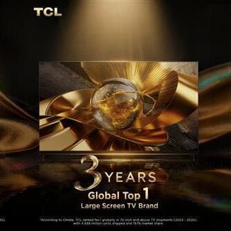 TCL revalida su liderazgo en el mercado mundial de televisores por quinto año consecutivo