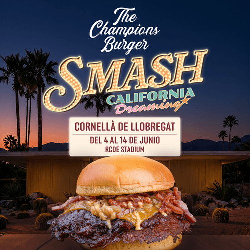The Champions Burger llega al RCDE Stadium con sus smash burgers más virales