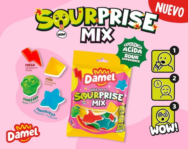Damel lanza SOURPRISE Mix: la golosina que transforma la sorpresa en una experiencia sensorial única