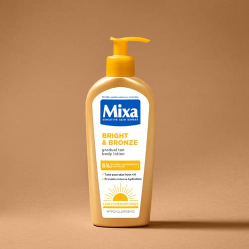Mixa presenta Bright & Bronze, la nueva loción bronceadora progresiva que cuida tu piel