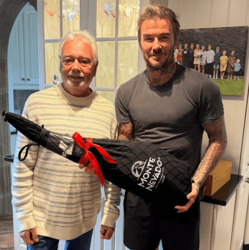 David Beckham regala a su suegro un jamón de bellota 100% ibérico de Monte Nevado por su cumpleaños