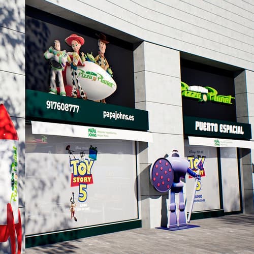 De la gran pantalla a la vida real: Papa Johns le da vida al mítico Pizza Planet y convierte el universo Toy Story en una experiencia inmersiva con motivo del estreno de Toy Story 5