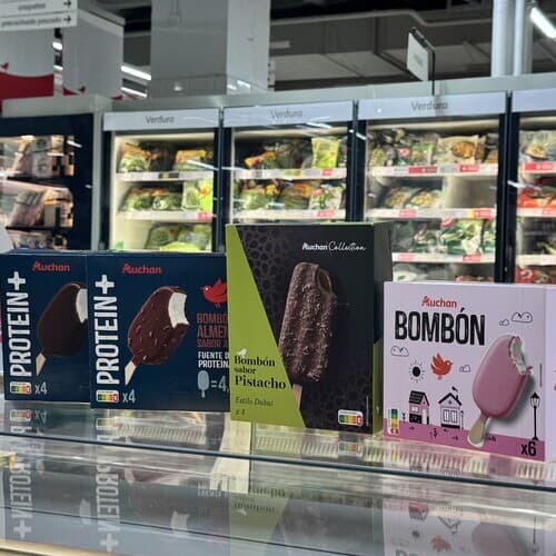 Alcampo refresca el verano con cuatro nuevos helados, entre ellos su primer Bombón sabor pistacho estilo Dubai Auchan Collection