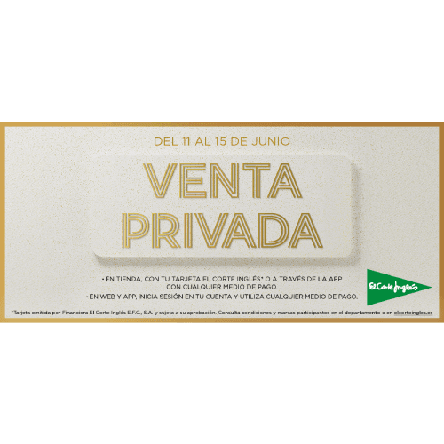El Corte Inglés lanza Ventas Privadas con descuentos de hasta el 30% en más de mil marcas sólo del 11 al 15 de junio